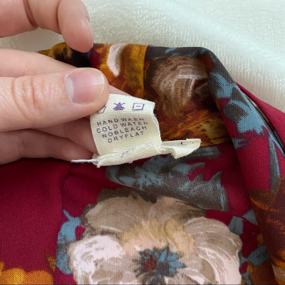 NWOT Maroon Floral Blazer - Picture 3 of 4